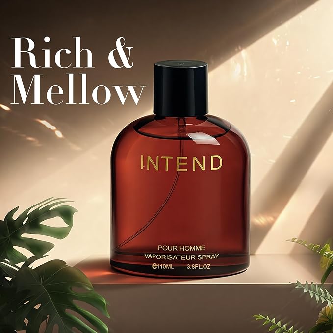 AFLUXE Intend Cologne for Men | Aromatic Woody,Fresh Aquatic,Lavender&Tobacco Scent | Eau de Parfume 100ml Spray | Day to Night Long-Lasting Fragrance