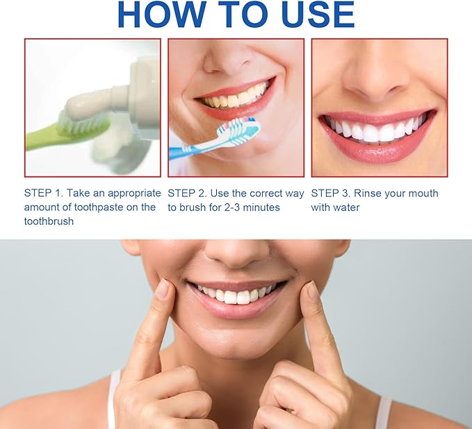 2PCS SP-6 Toothpaste, SP6 Probiotic Toothpaste, Fresh Breath, Deep Cleaning Care
