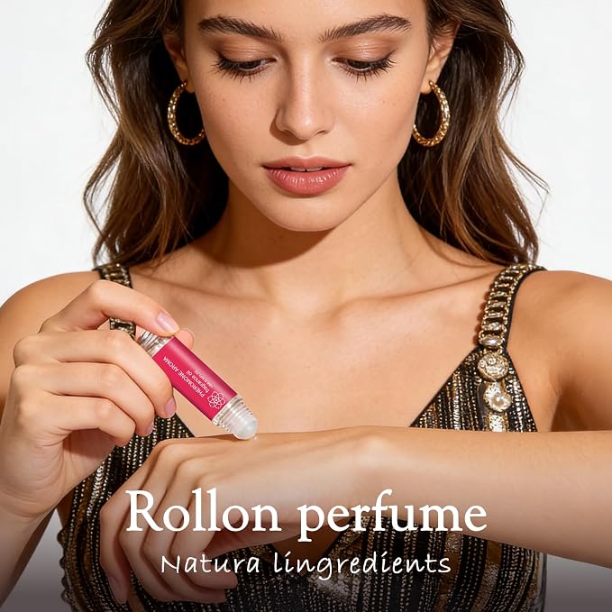 Halonly Pheromones Perfumes for Women, Long Lasting Roll On Oil Fragrance for Date Night, Fruity and Floral Daily Allure & Sensual Gift, Travel Perfume Day to Night Wear for Women - 0.34 fl.oz (10mL)