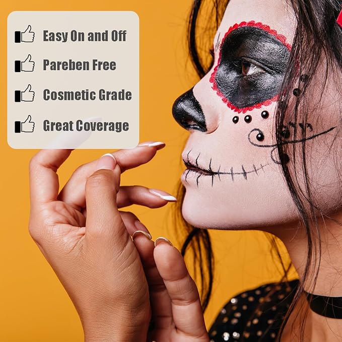 Bowitzki 30g Professional Face Paint Body Paint Water Based Face painting Makeup Safe for Kids and Adults Split Cake Single Color (Magenta)