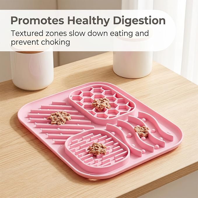 4 Piece Slow Feeder Cat Bowl Set