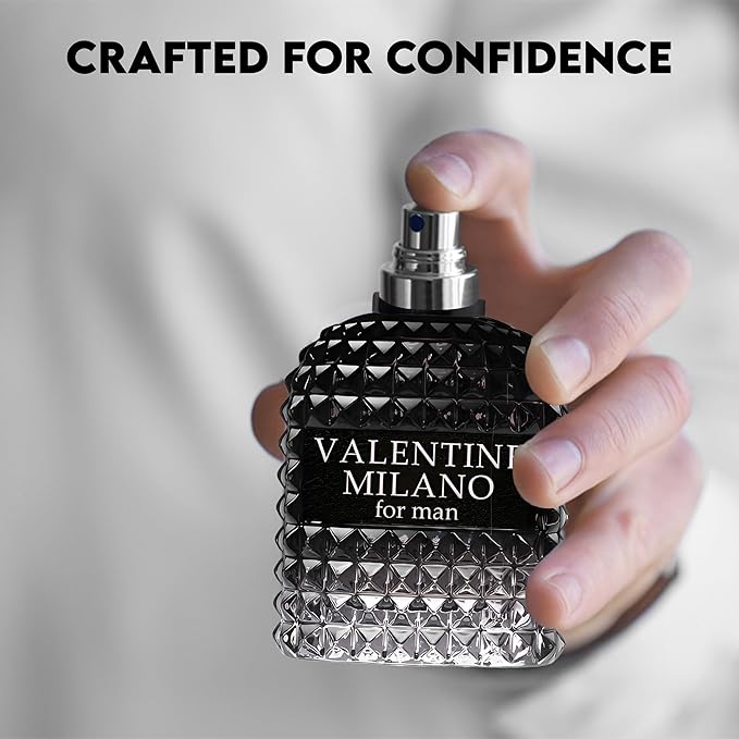 A CENTER Men's Cologne Gift Set Include 4 Variety Pack - 3.4 Fl Oz Each | Vanilla Bourbon, Leather & Amber Floral Fragrance | Luxury Eau de Toilette Quartet(Bundle S)