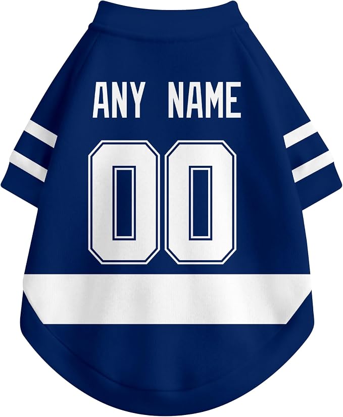 Toronto Dog Clothes Personalized Pet T Shirt for Dogs Gift | Custom Name Number Jersey Style Pet Shirt for Dog