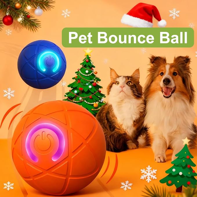 2 Pack Smart Interactive Dog Shaky Ball Toys, Pet Bounce Ball