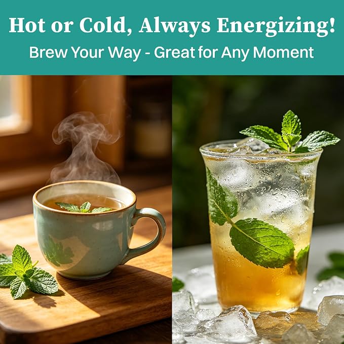 Spearmint Tea, 120 Servings | Healthy & Refreshing Mint Tea, Supports Digestion & Wellness, Caffeine-Free, Non-GMO