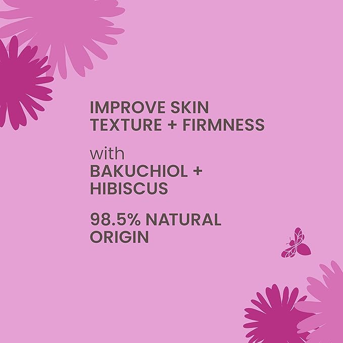 Burt's Bees Firming Collagen Face Serum, Natural Origin Retinol Alternative Improves Skin Texture & Supports Anti-Aging, with Bakuchiol, Lightweight - Firming Booster (1 oz)