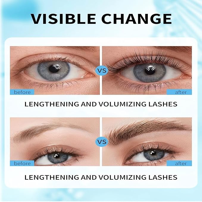 Lash Serum for Eyelash Growth – Advanced Formula with Plant Extracts & Hyaluronic Acid for Longer, Thicker & Fuller Looking Lashes – Gentle, Vegan & Cruelty-Free Eyelash Enhancing Serum