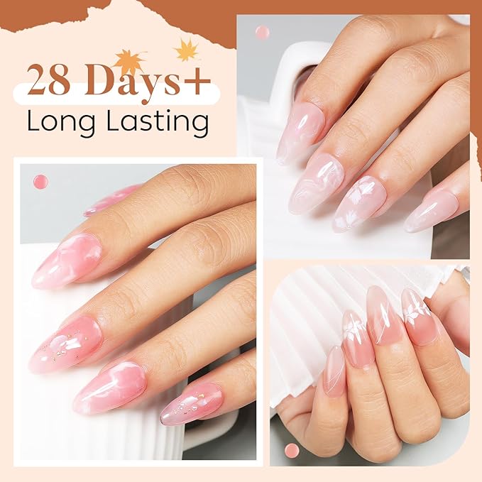 AIMEILI Gel Nail Polish Set 12pcs, Hema Free, Cruelty Free, Vegan, Soak Off U V LED Nail Art Manicure Salon DIY for Women - Kit 30