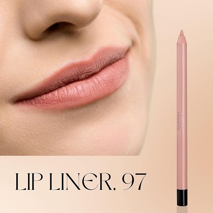 GA-DE Everlasting Lip Liner, 97 - Automatic Pencil with Retractable Tip - Smudge-Resistant - Enriched with Vitamin E and Antioxidants - 0.01 oz