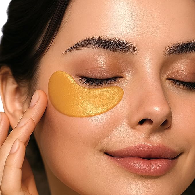 Eye Collagen Patch - 28 Pairs (2.5"x1.5") | Radiance Collagen, Eye Area Hydration, 15min | Hydrates Skin, Brightens Skin, Smooths Wrinkles & Reduces Puffiness (Gold)