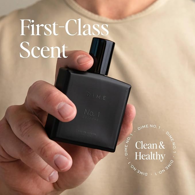 DIME No. 1 Cologne For Men, 1.7 oz / 50 ml - A Bold Blend of Sparkling Grapefruit, Dark Rhum, Amber Woods and Cardamom