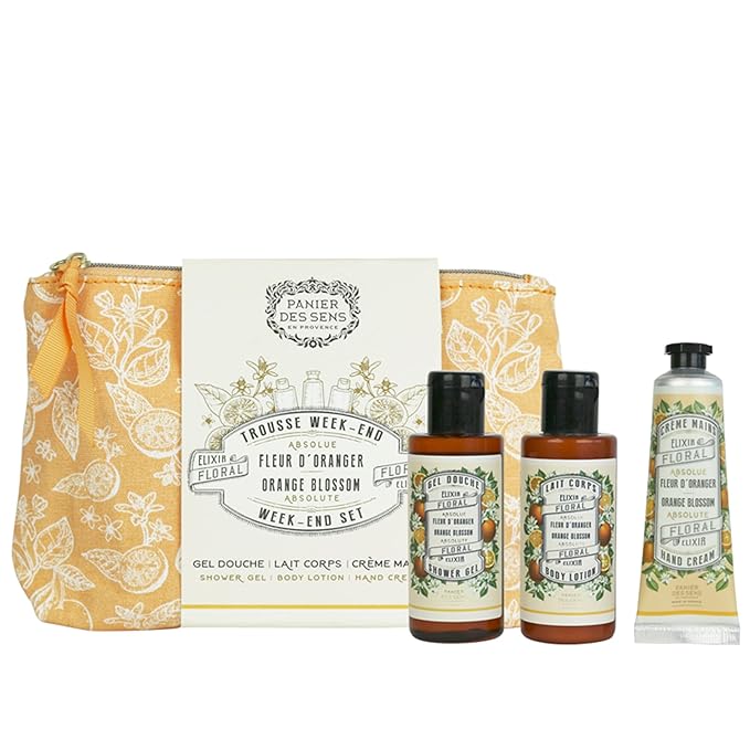 Panier des Sens Body Lotion, Moisturizer - Made in France 97% natural - 8.45 Floz/250 ml (Orange Blossom Set)