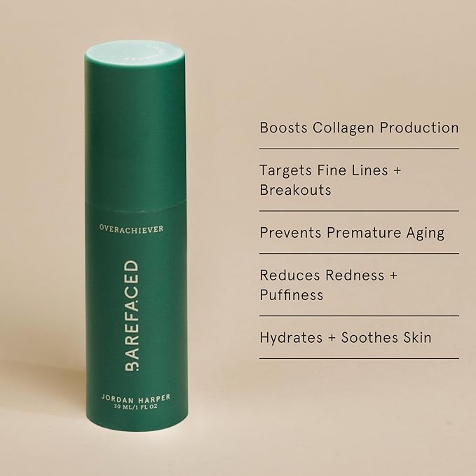 Barefaced Serum Duo - RetinAL & Overachiever to Improve Skin Firmness, Strengthen Skin Barrier, & Boost Retinoid Results
