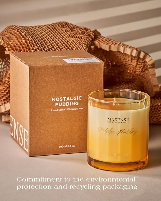 M&SENSE Rose Scented Candles for Home, 10.6oz Natural Soy Wax 60 Hours | Slow Burn, Clean Non Toxic, Floral Scent Aromatherapy Candle for Relaxing Stress Relief, Romantic Gift for Girlfriend