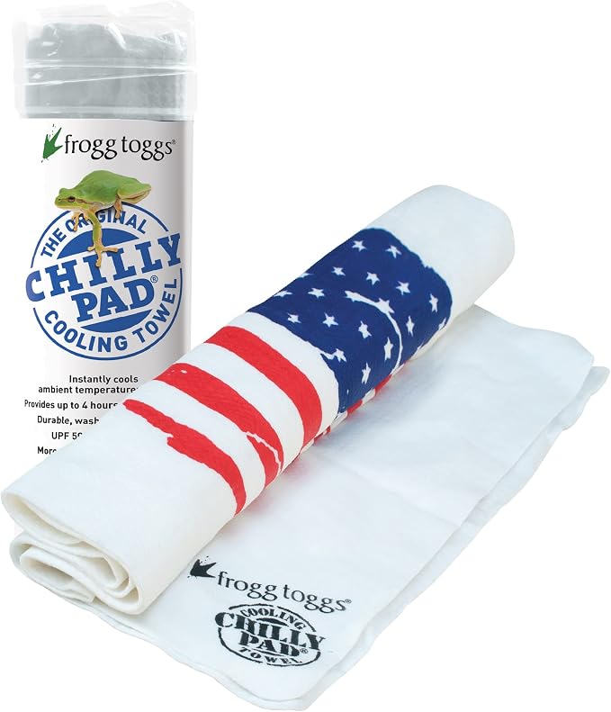 FROGG TOGGS Chilly Pad, Instant Cooling Towel, Long Lasting, Reusable, Sports and Outdoors Neck Towel 33x13