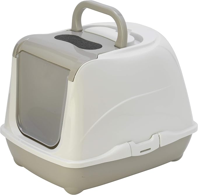 Moderna C230-0330 Easy Access for Cleaning Closed Litter Boxes,grey,Large
