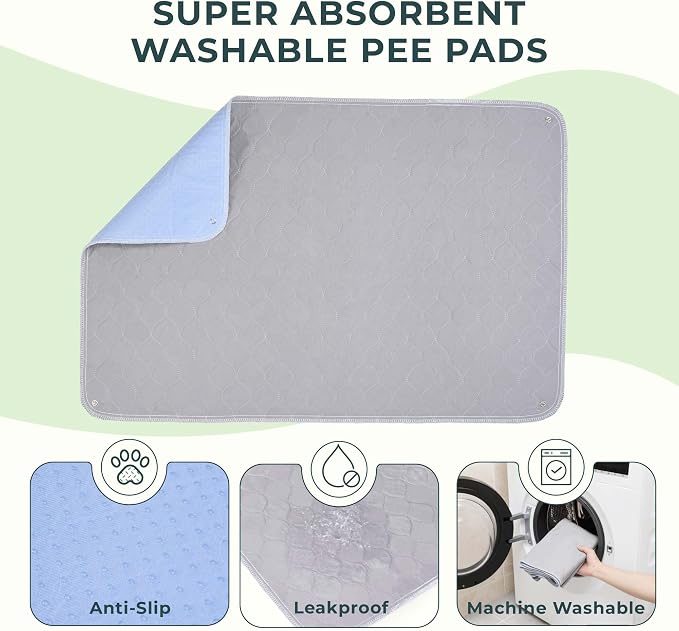 BurgeonNest Dog Grass Pad with Tray 45"x32", 3-Layer System with EVA Tray | Includes Reusable Artificial Grass, Absorbent Washable Pee Pad, Foldable Tray for Balcony, Apartment & Indoor/Outdoor Use