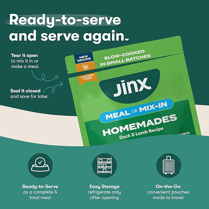 Jinx Premium Grain-Free Dry Dog Food, for All Lifestages - Grass-Fed Lamb, Sweet Potato & Carrot Dog Food with Superfoods for Immune Support & Probiotics for Digestive Support - No Fillers - 4lb