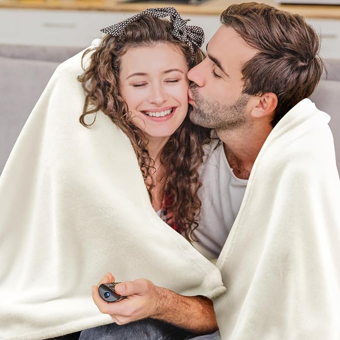 BEDELITE Fleece Blanket Soft Plush Twin Size Blanket Cream 60"x80" | Ultra Soft Fleece, Plush Microfiber, Lightweight Warmth, All Season Comfort, Fade Resistant, Machine Washable, Couch Sofa Bed