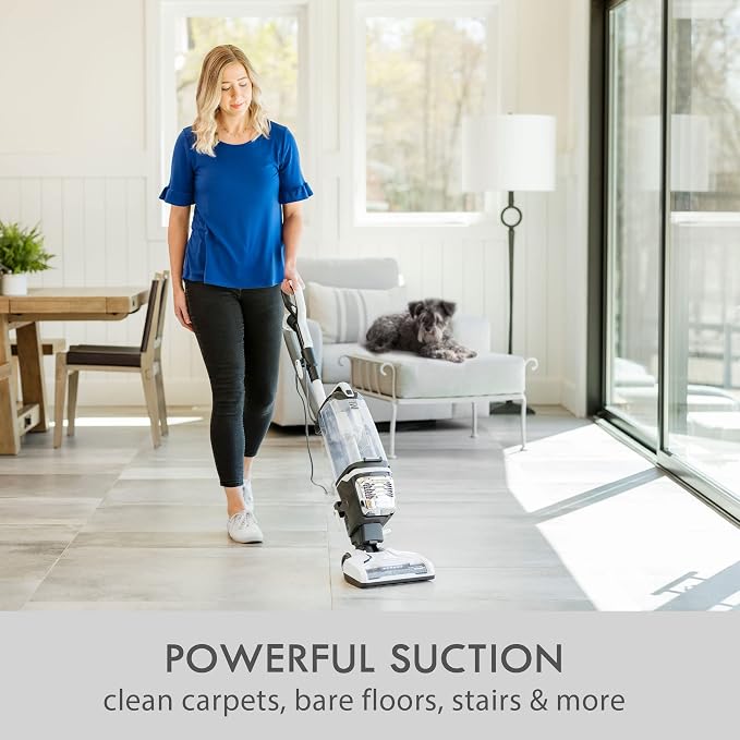 Kenmore Featherlite Bagless Upright Vacuum with Hair Eliminator Brushroll | Lift-up Cleaner, 2-Motor Power Suction, Lightweight Carpet Cleaner, HEPA Filter, 2 Cleaning Tools - DU4399