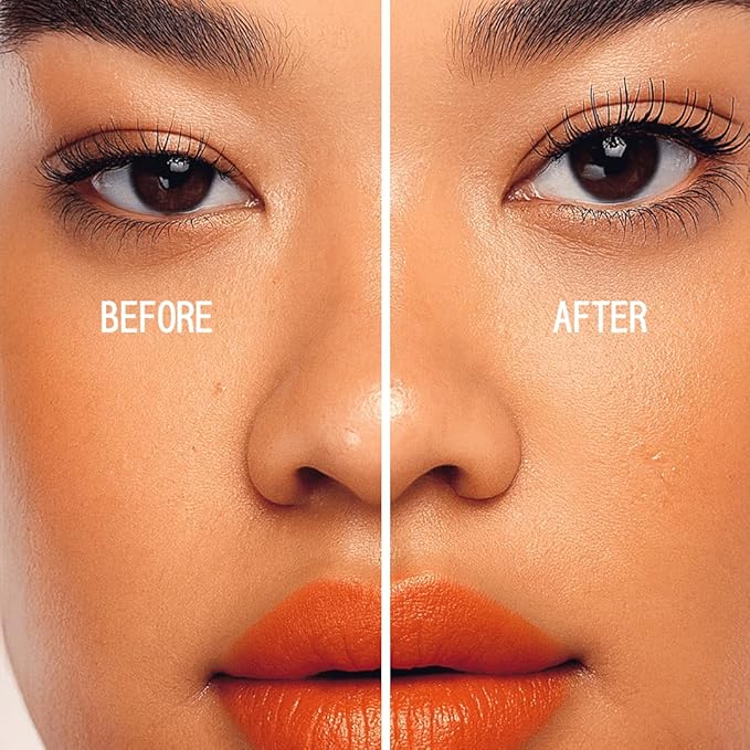 about-face Volumizing Mascara – Jet Black | Clean, Vegan, Cruelty-Free | Amplifies, Lengthens & Lifts Lashes | Smudge-Proof, Flake-Free Formula | 0.43 oz