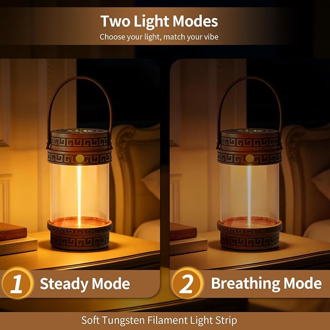 Electric Waterless Essential Oil Heat Diffuser PTC Heating Copper Plate with LED COB Soothing Glow Warm Mood Light, Portable Natural Wood Scented Oil Warmer for Bedside Yoga & Zen Decor