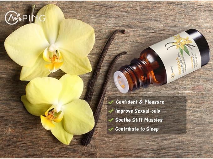 Vanilla & Honeysuckle Essential Oils - 100% Pure Organic Natural Plant Oils for Diffuser, Aroma, Spa, Massage, Yoga, Perfume, 2x10ML