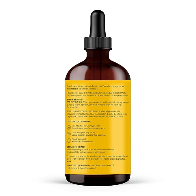 Botanic Hearth Hair Oil for Hair Growth & Hair Treatment Oils | Strengthening Dry, Frizzy, Damaged Hair & Scalp Treatment | Batana Oil – 2 Fl Oz