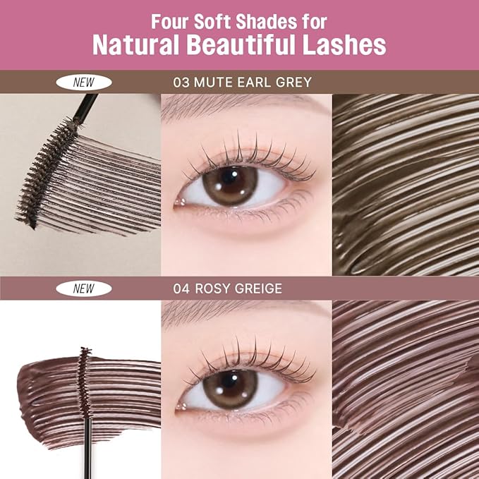 CLIO Kill Lash Superproof Mascara Fine, Waterproof Fixing Mascara, Natural Defining Look, Long-Lasting & Lengthening, Clump & Smudge-Free, for Sensitive Eyes, Korean Makeup Beauty (03 MUTE EARL GREY)