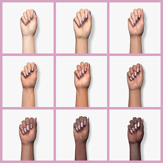 duri Nail Polish, 149 Sweet Sixteen, Lavender Pink Metallic Pearl