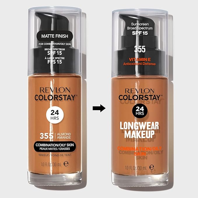 Revlon Colorstay SPF 15 Makeup Foundation for Combination/Oily Skin, Golden Caramel, 1 Fl Oz