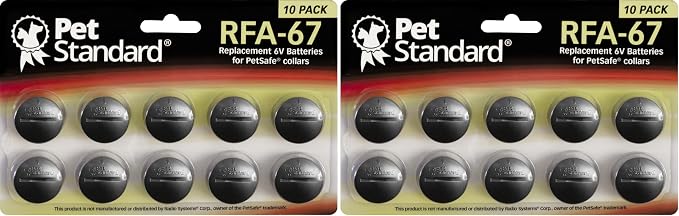 PET STANDARD RFA-67 Batteries for PetSafe Products, 20-Pack