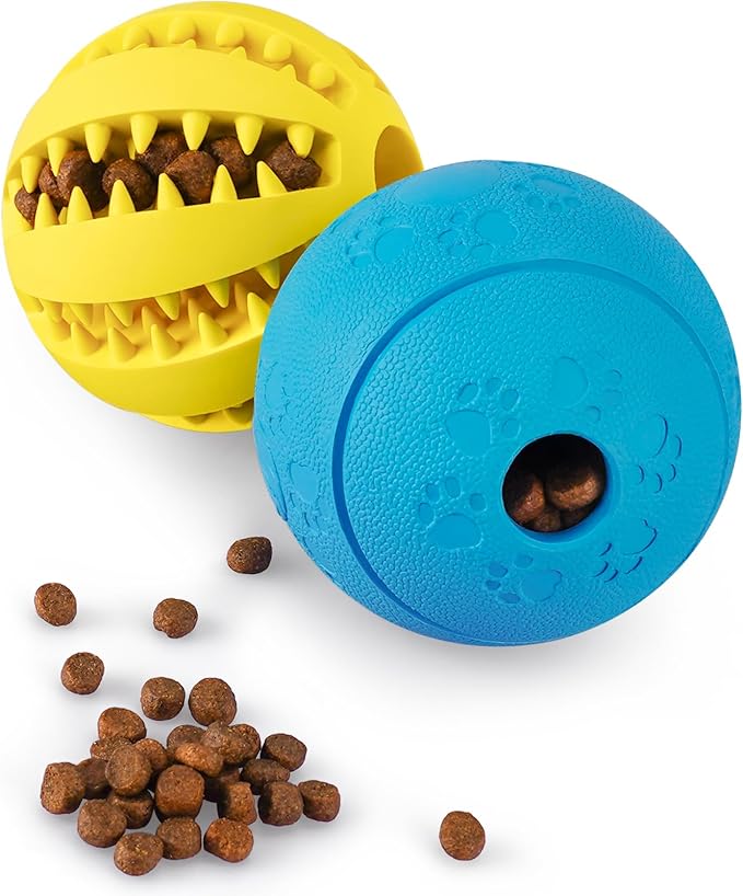 HIPPIH Dog Puzzle Toy 2 Pack, Interactive Dog Toys for Treat Dispensing
