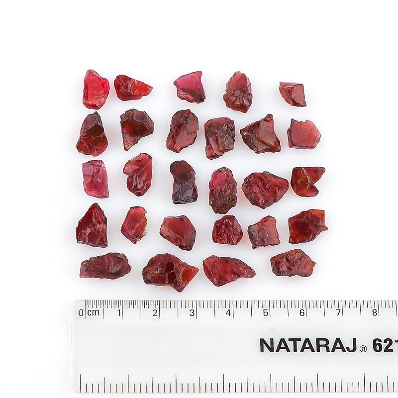 50 carats Raw Red Garnet Rough Gemstone, Natural Crystals, Healing Stones, Wholesale Bulk Lot, Jewelry Making Stones Supply, Stone, 10 to 15mm, 8 to 10pcs