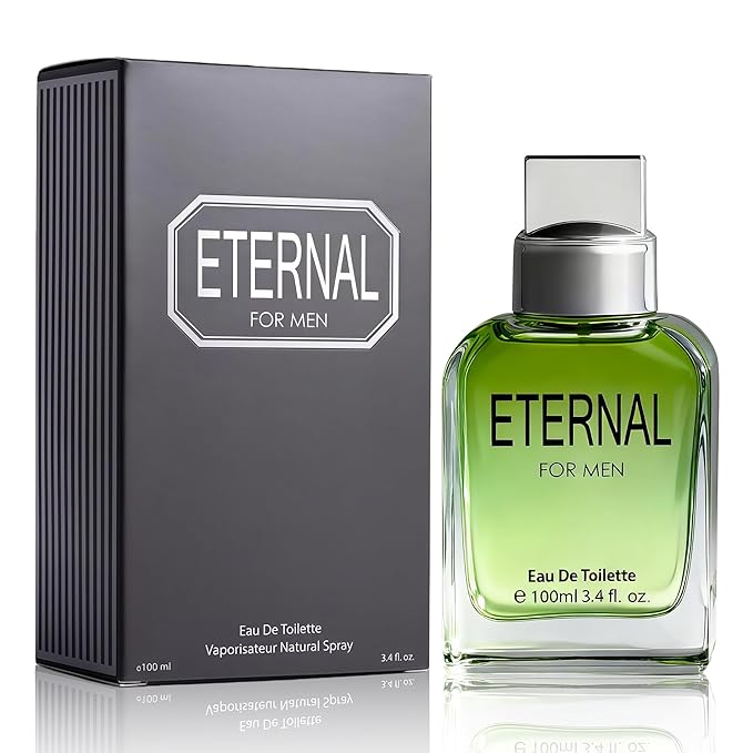 A CENTER Eternal for Men Eau de Toilette 3.4 floz Premium Men's Cologne Spray Long-Lasting Citrus & Floral Fragrance Gift Fresh Daytime Scent Woody Base Notes Collection