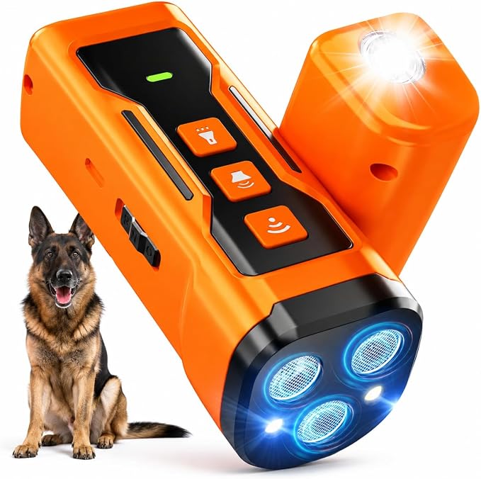 Dog Bark Deterrent Devices, 3X Ultrasonic Anti Barking Device for Dogs,