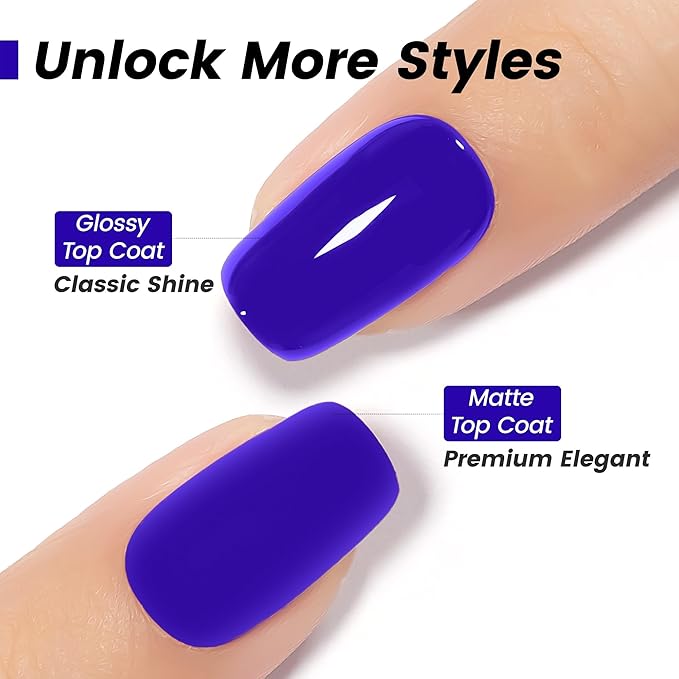 YTD Likomey Klein Blue Gel Nail Polish,15ml Salon Home DIY Manicure and Pedicure Fall Winter Soak Off UV Color Varnish,CS459