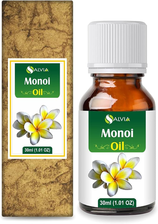 Salvia Monoi Oil - Pure Infused Oil for Hair and Skin Care | DIY Home Use - Stronger, Shinier Hair - 30 ML