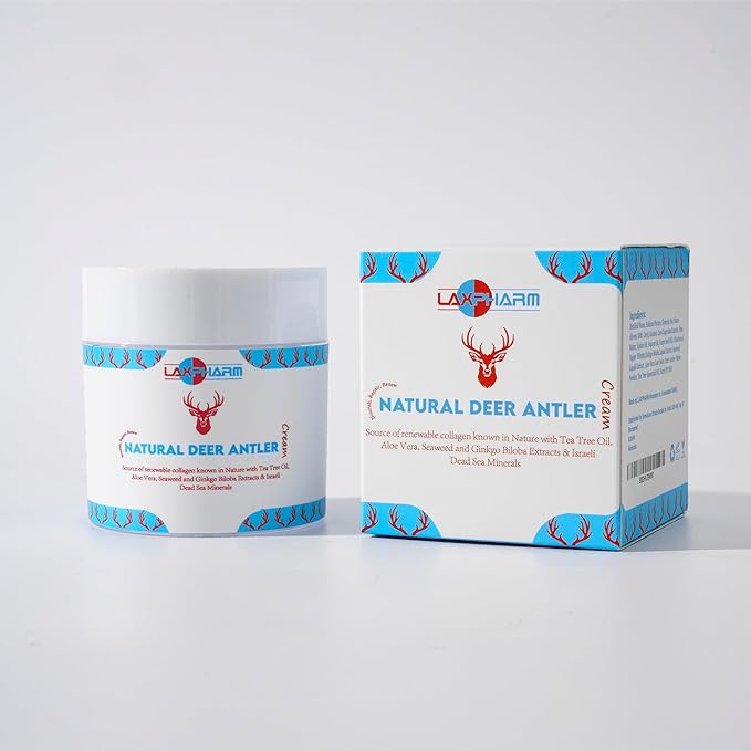 Deer Antler Collagen Renewal Cream for All Skin Types | Deep Nourishment, Antioxidant Effect, Hydration, & Anti-Aging Formula for All Skin Types | Cruelty-Free & Natural Ingredients