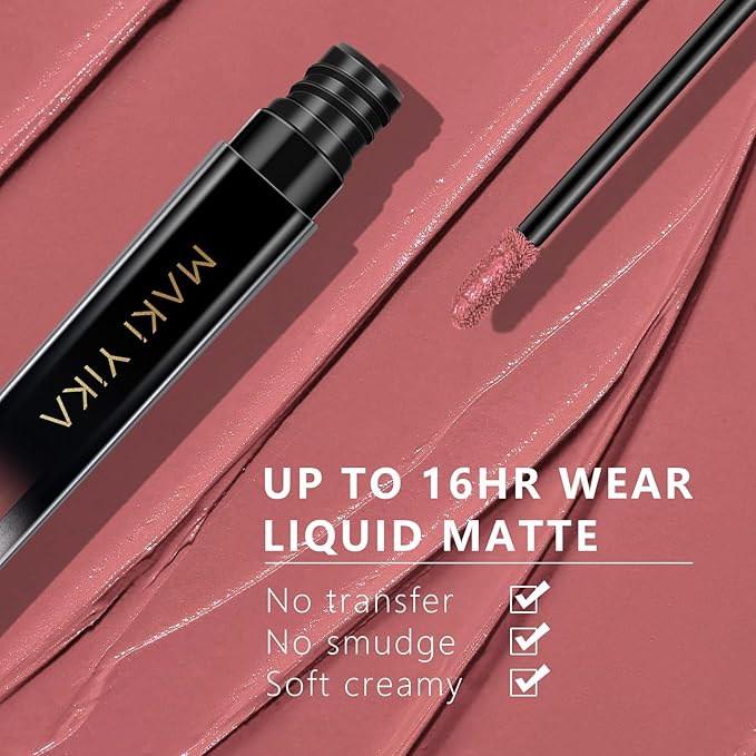 MAKI YIKA Red Lipstick for Women Color Stay Long Lasting Lipsticks Smudgeproof Matte Liquid Lipstick Transterproof Lip Makeup, No Rules