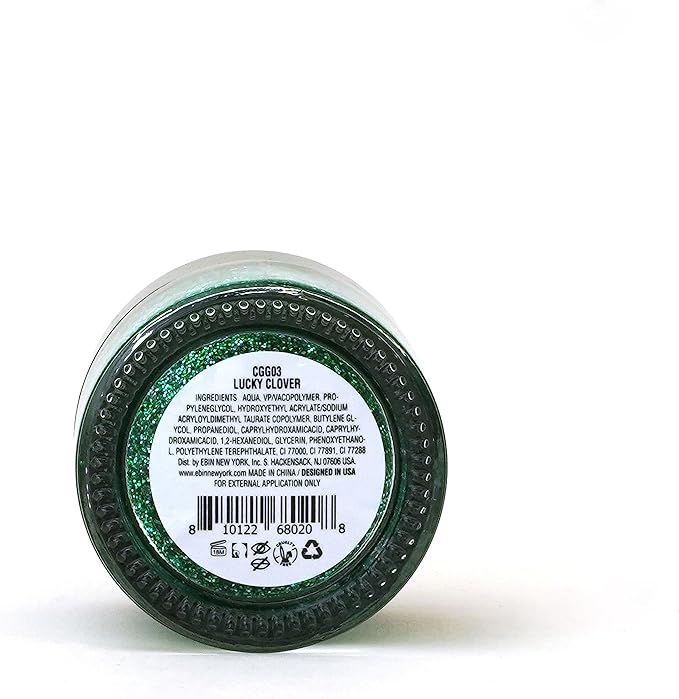 Dazzle and Delight: Secret of Pharaoh Glitter Gel for Hair, Body and Face - Lucky Clover | 6 Vibrant Colors, Long Lasting Sparkles, Ideal for Parties, and Festival Look, Glammarous Effect