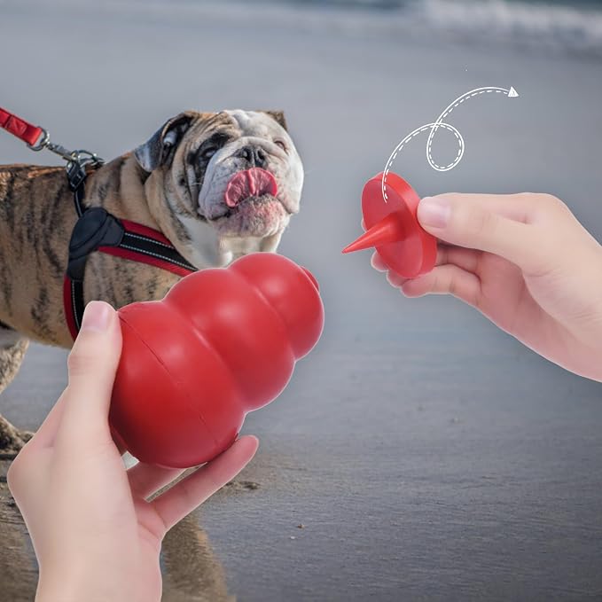 YeeBeny 4 Pack Dog Chew Toy Stopper Plug Fit L XL Kong Freezer Treat Toys