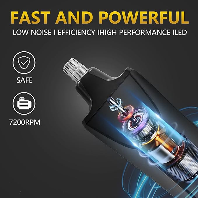 Bomic Manscape 3-in-1 Body Trimmer for Men, Groin, Pubic & Ball Hair Shaver No-Nick, Nose Hair Trimmer, Body Groomer for Smooth Shaving, Lightweight with Travel Lock, LED Display, IPX7 Waterproof