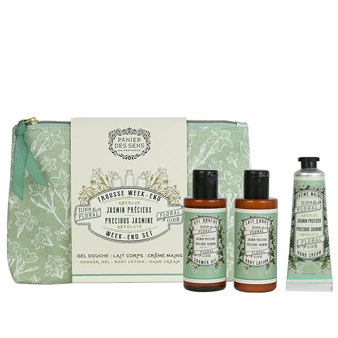 Panier des Sens Body Lotion, Moisturizer - Made in France 97% natural - 8.45 Floz/250 ml (Jasmine Set)
