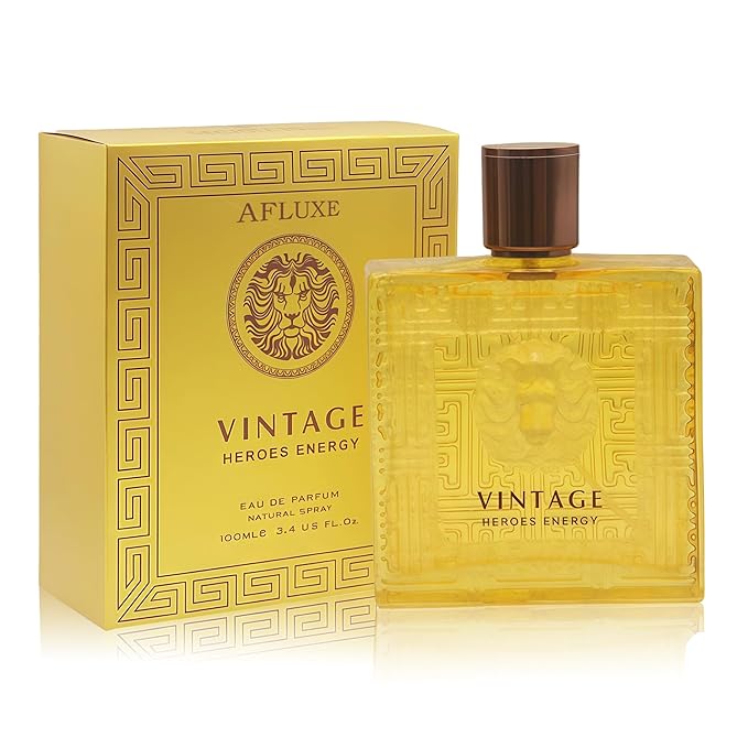 AFLUXE Vintage Heroes Energy - Cologne For Men - Long-Lasting Eau de Parfum with Natural Extraction - 100ml