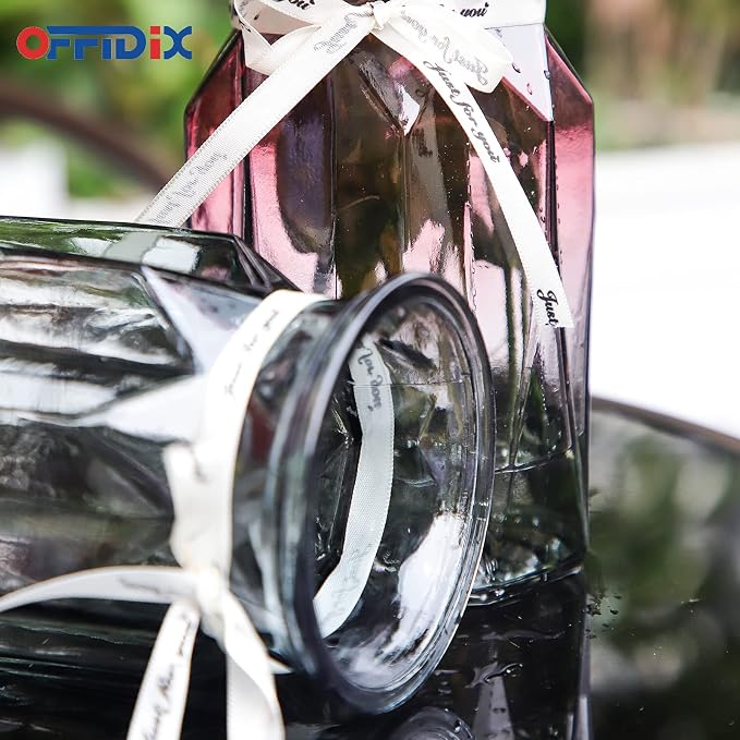 Glass Vase, Geometric Faceted Design Flower Vase for Weddings, Events, Decorating, Arrangements, Office, or Home Decor
