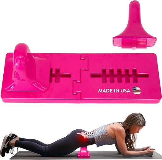 Thrival Bullseye - Precision Psoas Muscle Release Tool for Hip Flexor, Back, Hamstring, Glute, Iliacus, and Neck Pain - Deep Tissue, Trigger Point, and Myofascial Release - Pink