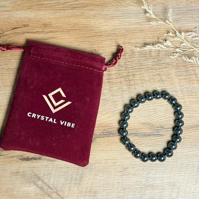 Crystal Vibe 8mm Beaded Bracelets For Women Men - Healing Crystal Bracelet - Adjustable Size