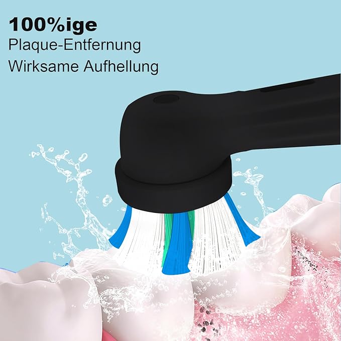 12 Count IO Replacement Heads Compatible with Oral B IO 2/3/4/5/6/7/8/9/10 Series Electric Toothbrushes, Medium Softness Brush Heads Compatible with Oral B iO for Teeth and Gums Care (Black)