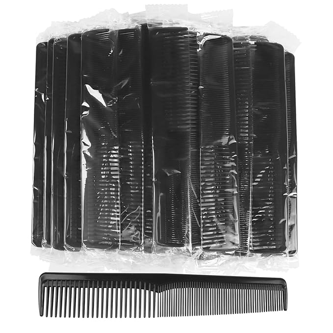 Hipruict Sturdy Double Tooth Hair Pocket Combs, Individually Wrapped in Bulk Pack of 500 for Homeless, Charity, and Care Packs